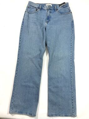 New Abercrombie 90s High Rise Relaxed Jeans Long